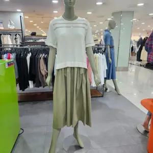 시슬리/애플아울렛/니트 배색 루즈핏 롱 원피스 SAOPE6431