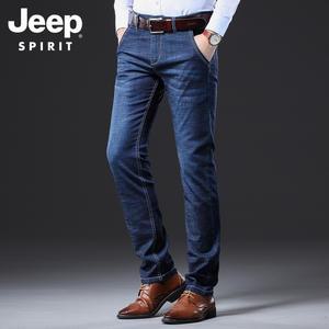 JEEP 봄 여름 남성 청바지 스판 남자 캐쥬얼 팬츠 /쿨링/일자/와이드/빅사이즈