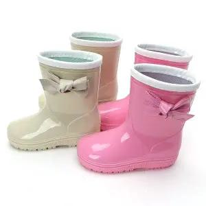 진흥 리본 아동 레인부츠 유아 아기 어린이 장화
