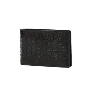 닥스 액세서리 25FW 블랙 단색 악어가죽 반지갑 DBWA5F713BK