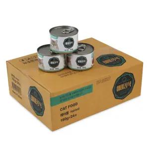 미미정식 프리미엄 고양이캔 헤어볼 160g x 24개