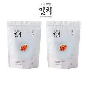 [조선호텔][조선호텔김치] 깍두기 1kg, 2개