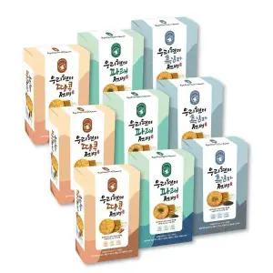 [신화당제과] 우리현미전병 9박스(흑임자3+땅콩3+파래3)