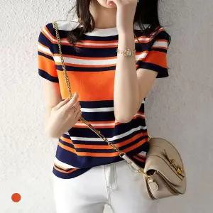 KARRA 캐주얼컬러라인니트_A5M0559