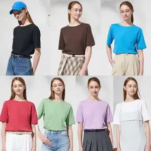 여성컬러팝반팔티셔츠7종세트