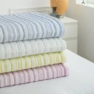 [몽파인]스노우리플 스트라이프 여름카페트 패드 110x200 150x200 여름밤 4colors