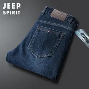 JEEP SPIRIT 2025 가을 겨울 데님 팬츠  남성 일자 캐주얼 청바지 2color