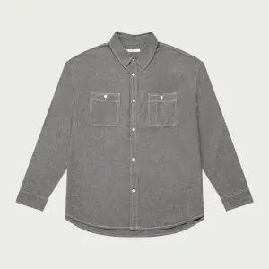 [행텐][행텐]남성 코튼 샴브레이 오버핏 워크 셔츠_165(10530-020-611-10)