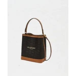 질스튜어트 브라운 로젤라 칠링 패턴 가죽 콤비 버킷백 M JABA4E355W2 321787