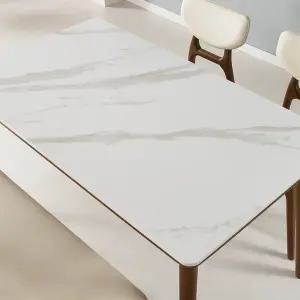 [우아미가구]미하 원목 무광 포세린 세라믹 4인 식탁