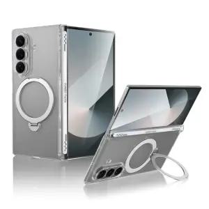 DM 갤럭시Z폴드7 PC 후면 거치대 힌지보호 맥세이프 투명 후면전용 하드 케이스 갤럭시Z폴드6 5