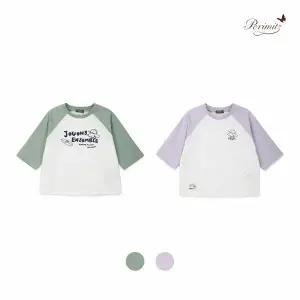 [보리보리/페리미츠]배색라그랑칠부티셔츠(P2525T111)