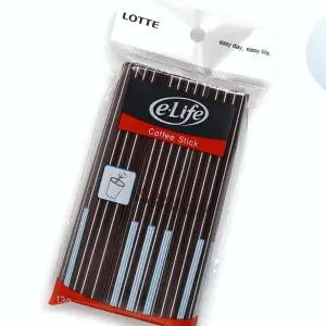 OCE 국산 납작 빨대 커피 막대 150개 13CM