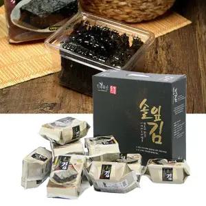 민속물산 솔잎김 식탁김 10봉 추석선물세트 (투명뚜겅용기)