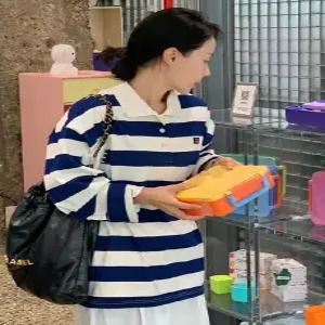 탄탄 오버핏 럭비 카라 티셔츠 (3color) 모델소장