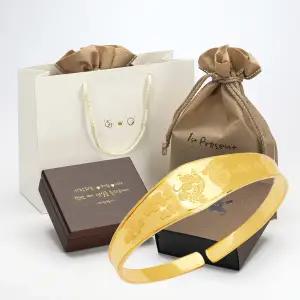 골드천하 24K 순금 프리미엄돌팔찌 3.75g 우드케이스각인
