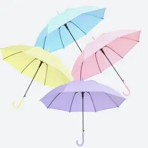 파스텔 투명 장우산/우산/중학생/판촉물/선물/고급/등산/일반/패션/예쁜/튼튼/기념/학생/사무실/명품/경량