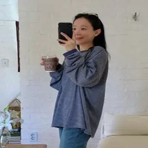 피피 스트라이프 루즈핏 긴팔티 (3color)