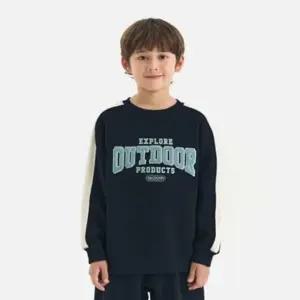 [갤러리아] [아웃도어프로덕츠키즈]바시티 레터링 기모 맨투맨OD254IMM04_BLK