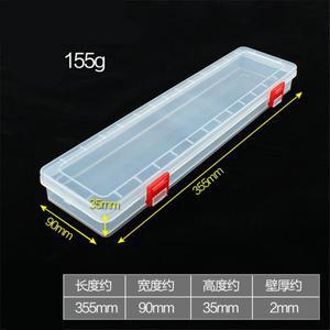 14 인치 긴 투명 부품 상자, 확장 도구 PP 보관