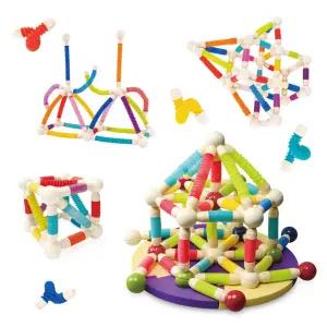 [젠토이] 마그마그 튜브 자석 블럭 108P / 360도 볼 스틱 자석 늘리기 줄이기 비틀기 붙이기 가이드북