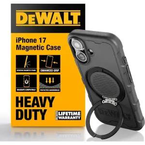 디월트 아이폰 17 시리즈 케이스 맥세이프 호환 낙하방지 충격 보호 백커버 블랙