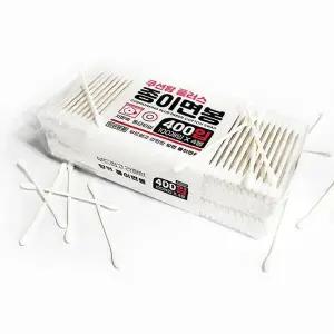 [하프클럽/]플러스 지퍼백형 400P 종이면봉 쿠션왕