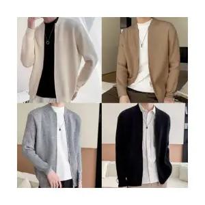 간절기 깔끔 댄디 패션 위아래 더블 남자 집업 가디건