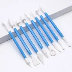 클레이툴8p세트 플라스틱 다른모양 공예 점토 찰흙 도구 헤라 스틱 조각 칼