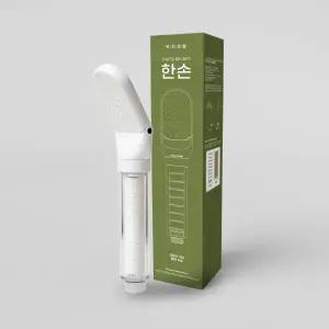 백지생활 한손 샤워기 헤드 필터 샤워 교체 절수형 절수 수압상승 조절 아기 온오프 욕실