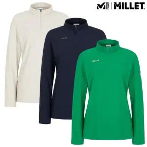 밀레 25SS 할인 여성 봄집업 스트레치 시그니처 긴팔 집업 티셔츠MVUST720IIIUS 1432546