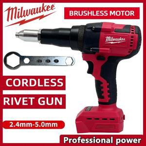 밀워키 호환 8MM 무선 전동 리벳건 브러시리스 bldc 리벳팅 도구 LED 라이트 포함 18V 배터리용 신제품