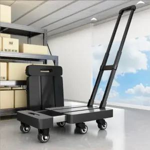 접이식 확장형 소형 구루마 6륜 운반용 폴딩 핸드카트 손수레