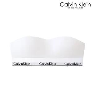 CK 여성 아이콘 코튼 모달 반도 브라 QF8497 WHITE