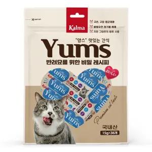Kalma 국내산 고양이 대용량 가성비 츄르 얌스츄르 연어 15g x 36개