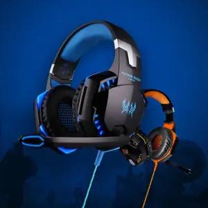 게이밍 헤드셋 고음질 LED 무드라이트 각도조절 마이크 헤드폰