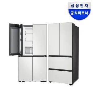 [혜택가412만] 삼성 푸드쇼케이스 키친핏 냉장고 김치냉장고 세트 RM70F63M2A RK70F42M2A 코타화이트