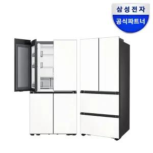 [혜택가402만] 삼성 푸드쇼케이스 키친핏 냉장고 김치냉장고 세트 RM70F63M2Z RK70F42M3Z 에센셜화이트
