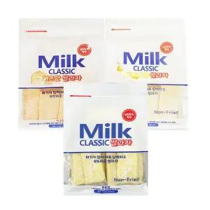 밀크 클래식 쌀과자 240g 우유맛 1+ 바나나맛 1+ 치즈맛 1개 (총3개) 학원 학교 간식 사무실간식 낱개포...
