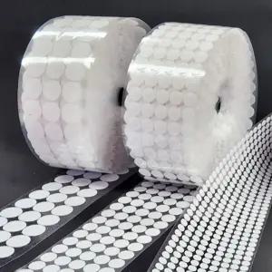 원형 벨크로 양면 찍찍이 테이프 까슬이 보슬이 부직포 10 20 30mm 접착 부자재