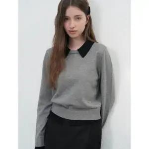 제너럴아이디어 GENERAL IDEA GENERALIDEA 에센셜 카라 레이어드 풀오버 [GREY] / WBE3L05513 WBE3L05513GR