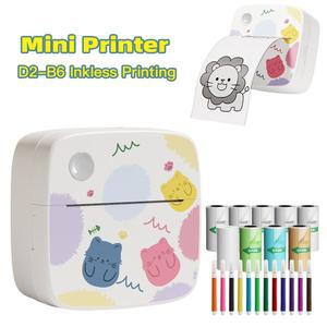 DOLEWA D2 라벨 용지 휴대용 프린터 메이커 고양이 스티커 오류 감열지 사진