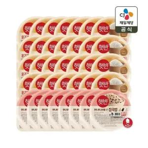 햇반 윤기가득 쌀밥 210g x28개+잡곡밥 210g x8개