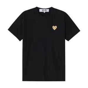 [꼼데가르송] 골드 하트 와펜 패치 티셔츠 블랙 AX T216 051 1 149504779