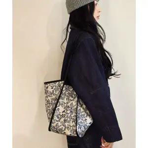 매장정품 HIGHLOOP 플라워 레오파드 에코백 쇼퍼백 V2 미디움