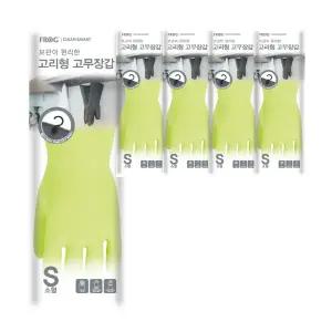 프로그 고리형 고무장갑 라임펀치, 소형, 5개