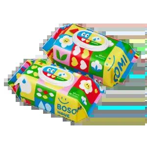 보솜이 펀앤플레이 물티슈 캡 70매 10팩 아기물티슈 (평량65g)