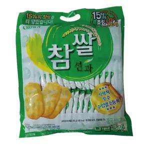 크라운 참쌀선과(253g)/건강과자/쌀전병/참쌀/건강한간식/고소한/쌀과자/곡물스낵/달콤/대용량/어르신/간식