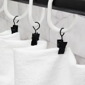 10P 고리 링 집게 블랙