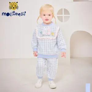 [몰리멜리] 디어가든체크프릴상하복